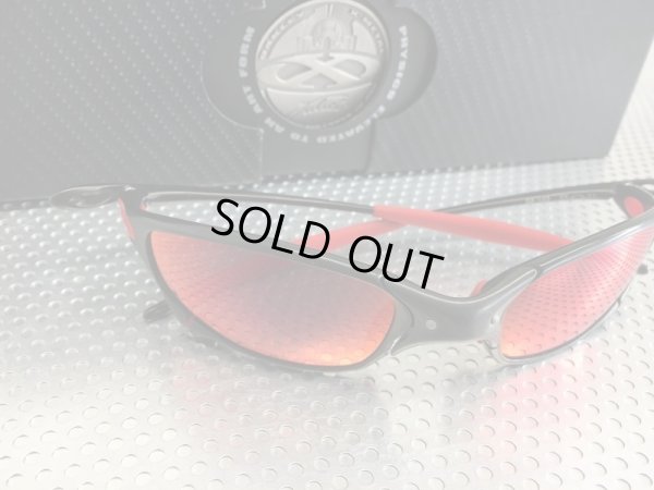 画像3: ジュリエット カーボン レッドミラーレンズ&レッドラバーパーツ