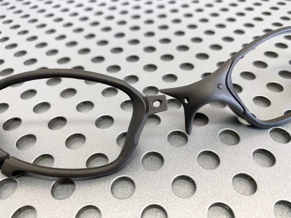 画像10: X-METAL XX ノーズブリッジ用 連結ラバーパーツ ダークグレー 硬度80