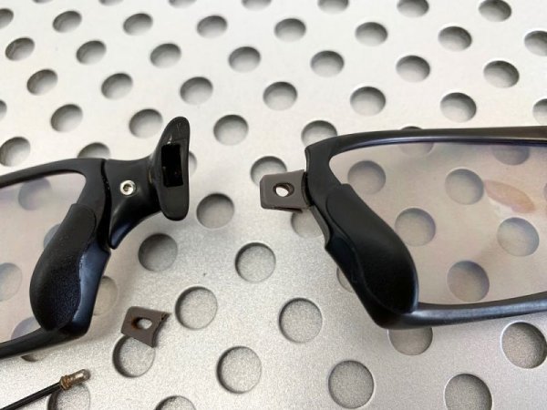 画像11: X-SQUARED ノーズブリッジ用 連結ラバーパーツ ダークグレー 硬度90