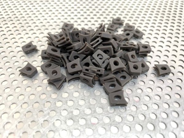 画像5: X-SQUARED ノーズブリッジ用 連結ラバーパーツ ダークグレー 硬度90