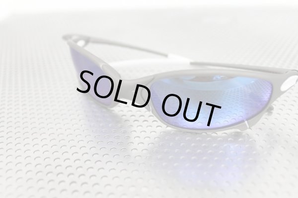 画像15: ジュリエット　特別カラー★チタニウム　サックスブルーレンズ＆ホワイトラバーセット (15)