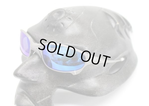 画像4: ジュリエット　特別カラー★チタニウム　サックスブルーレンズ＆ホワイトラバーセット (4)