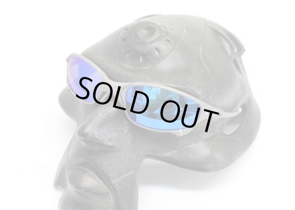 画像3: ジュリエット　特別カラー★チタニウム　サックスブルーレンズ＆ホワイトラバーセット (3)