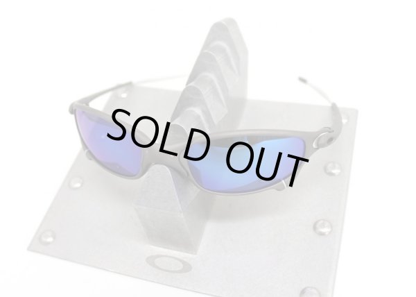 画像2: ジュリエット　特別カラー★チタニウム　サックスブルーレンズ＆ホワイトラバーセット (2)