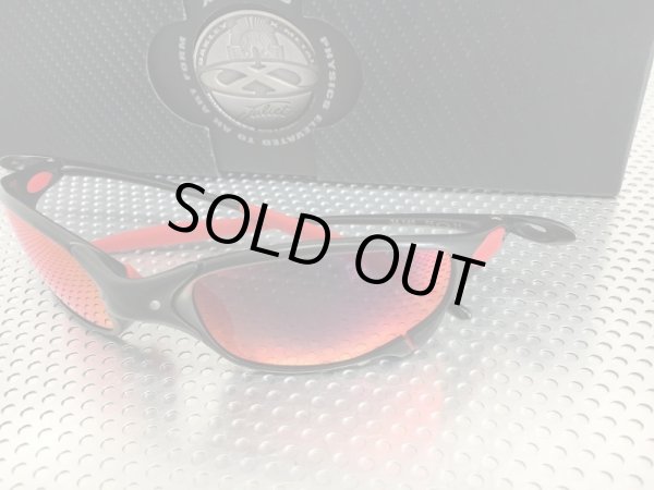 画像2: ジュリエット　カーボン　レッドミラーレンズ＆レッドラバーパーツ (2)