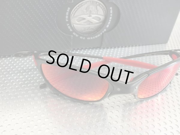 画像3: ジュリエット　カーボン　レッドミラーレンズ＆レッドラバーパーツ (3)