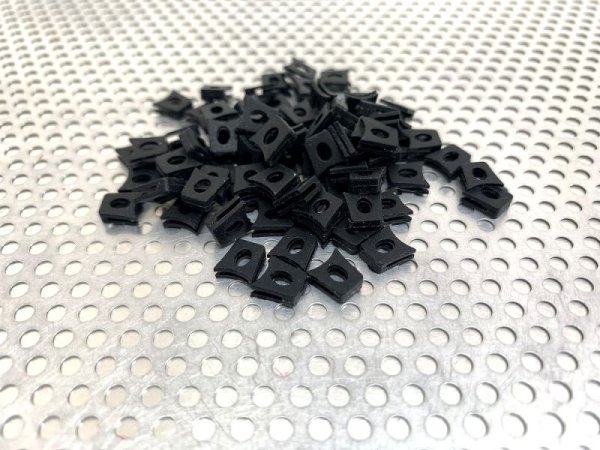 画像11: ジュリエット ノーズブリッジ用 連結ラバーパーツ ブラック 硬度80  (11)