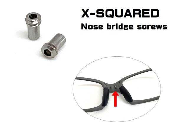 画像1: X-SQUARED ノーズブリッジスクリュー - 2本 (1)
