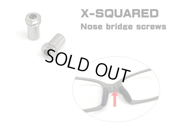 画像1: X-SQUARED ノーズブリッジスクリュー - 2本 (1)